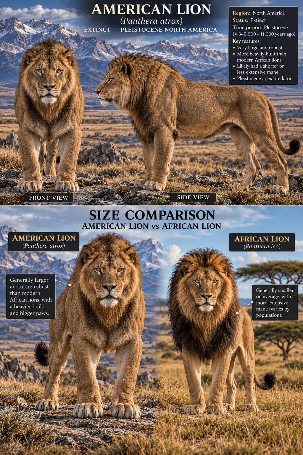 American Lion — Panthera atrox