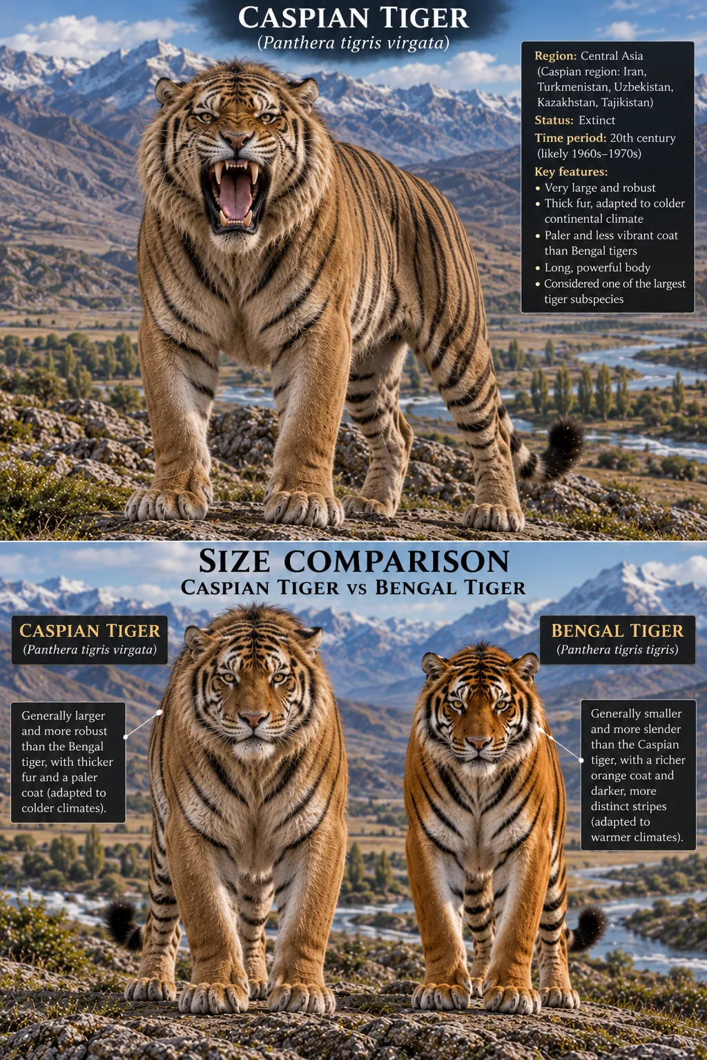 Caspian Tiger — Panthera tigris virgata