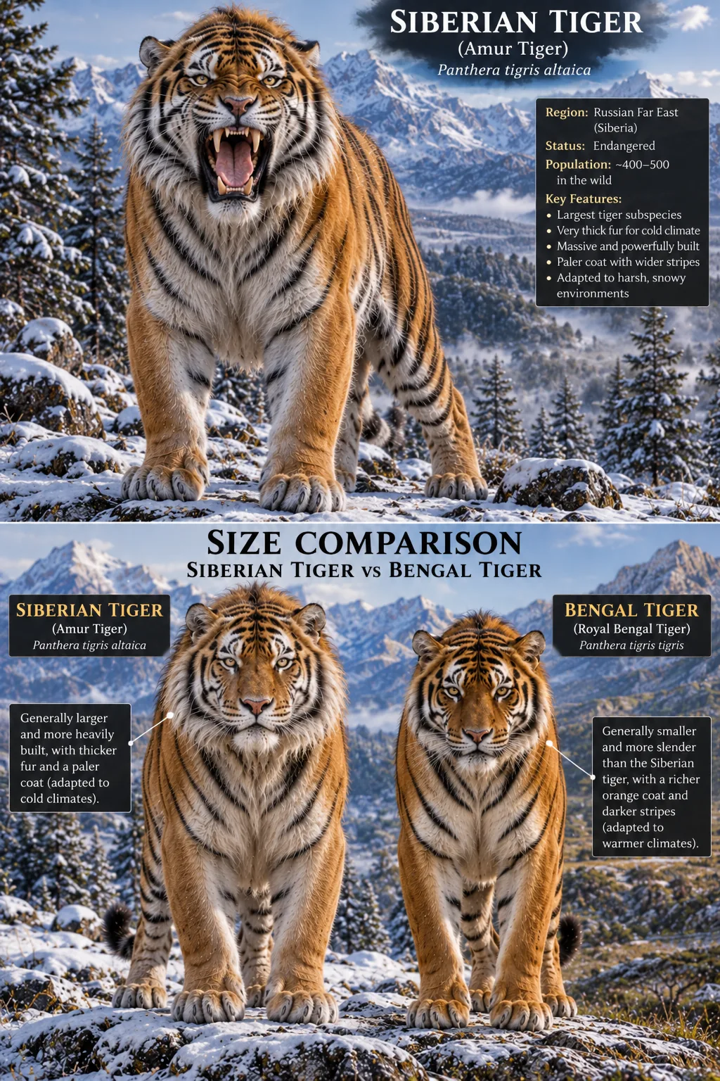 Siberian Tiger — Panthera tigris altaica